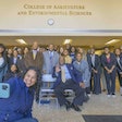 U.S. Department of Agriculture Deputy Secretary Xochitl Torres Small poses with N.C. A&T&rsquo;s undergraduate USDA Scholars and 1890s Scholars during a tour of the College of Agriculture and Environmental Sciences.